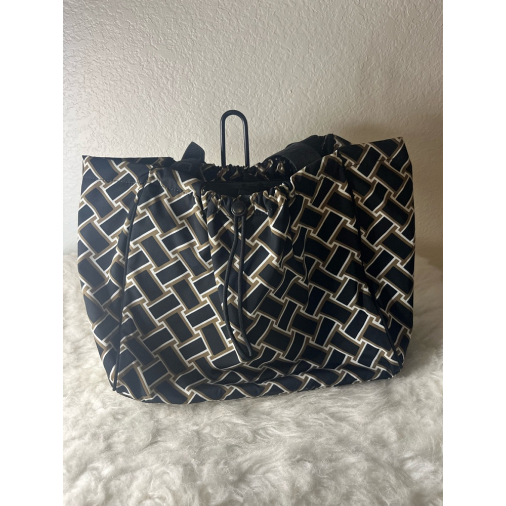 DVF Vintage Weave Neutral Tote Bag Purse -Diane Von Furstenberg-Large